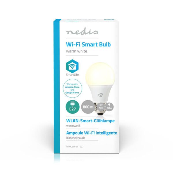Nedis WIFILW11WTE27 Wifi Smart Led Bulb Warm White E27 - Afbeelding 3