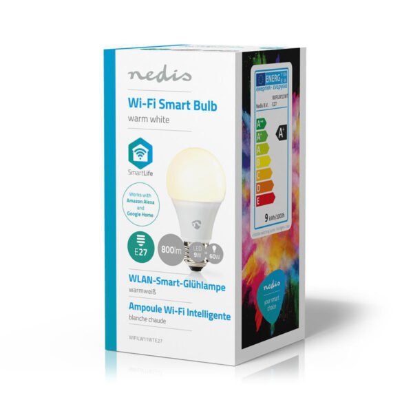 Nedis WIFILW11WTE27 Wifi Smart Led Bulb Warm White E27 - Afbeelding 4