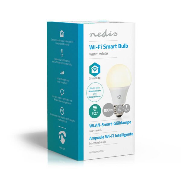 Nedis WIFILW11WTE27 Wifi Smart Led Bulb Warm White E27 - Afbeelding 5
