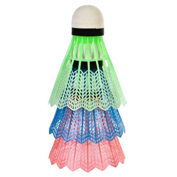 SportX Shuttles in Koker 3 Stuks Rood/Groen/Blauw - Afbeelding 2