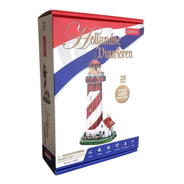 Cubic Fun 3D Puzzel Vuurtoren + Licht 51 Stukjes - Afbeelding 2