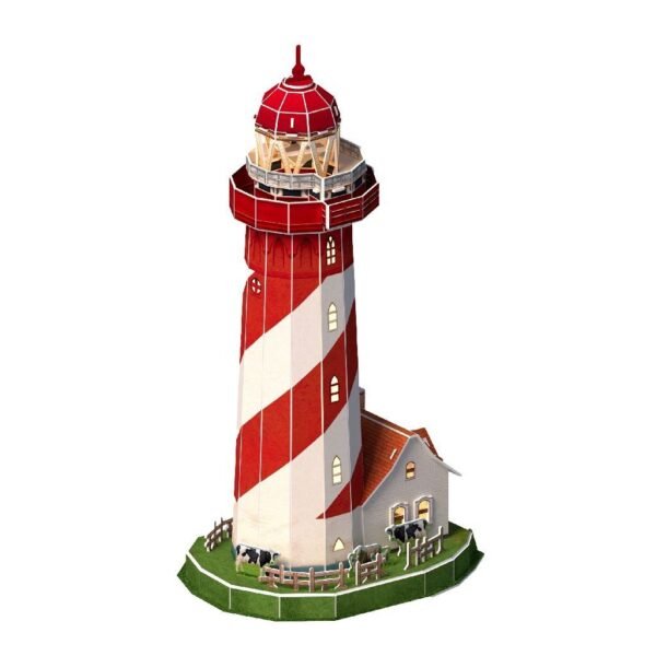 Cubic Fun 3D Puzzel Vuurtoren + Licht 51 Stukjes - Afbeelding 3