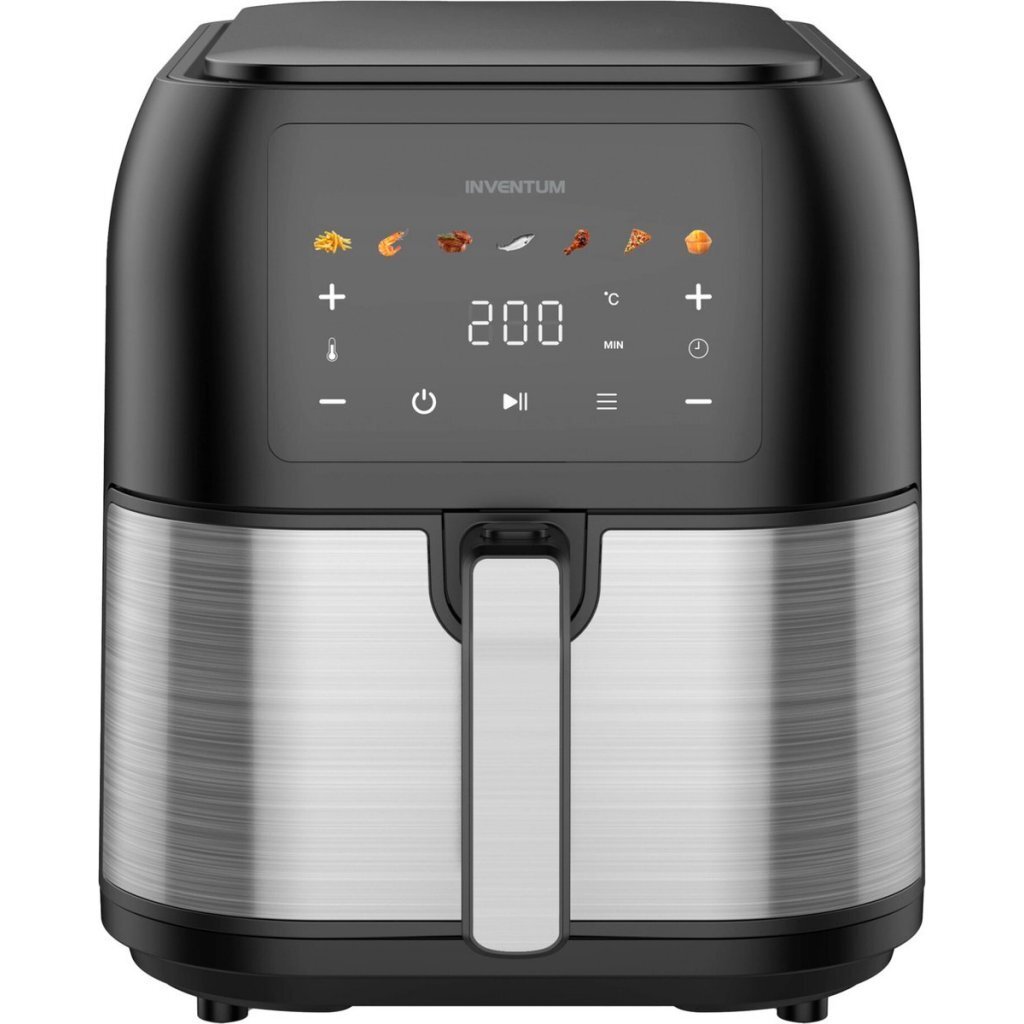 Inventum GF801HLDB Airfryer 8L 1700W Zwart/RVS