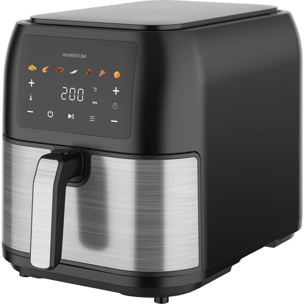 Inventum GF801HLDB Airfryer 8L 1700W Zwart/RVS - Afbeelding 2