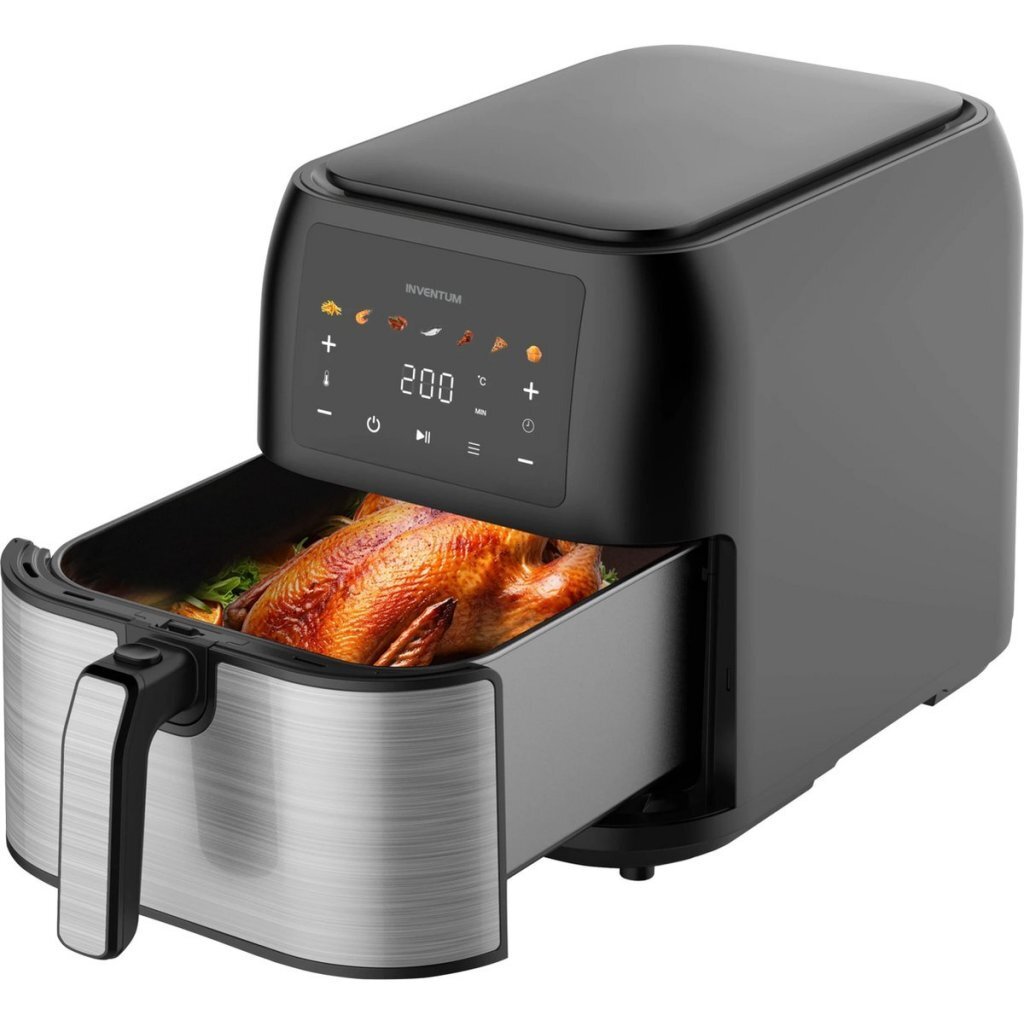 Inventum GF801HLDB Airfryer 8L 1700W Zwart/RVS - Afbeelding 4