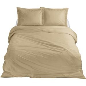 Ten Cate Katoen Satijnen Eenpersoons Dekbedovertrek 140x200/220 cm Goud