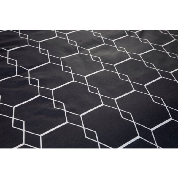 Ten Cate Katoenen Eenpersoons Dekbedovertrek 140x200/220 cm Graphic Antraciet - Afbeelding 2