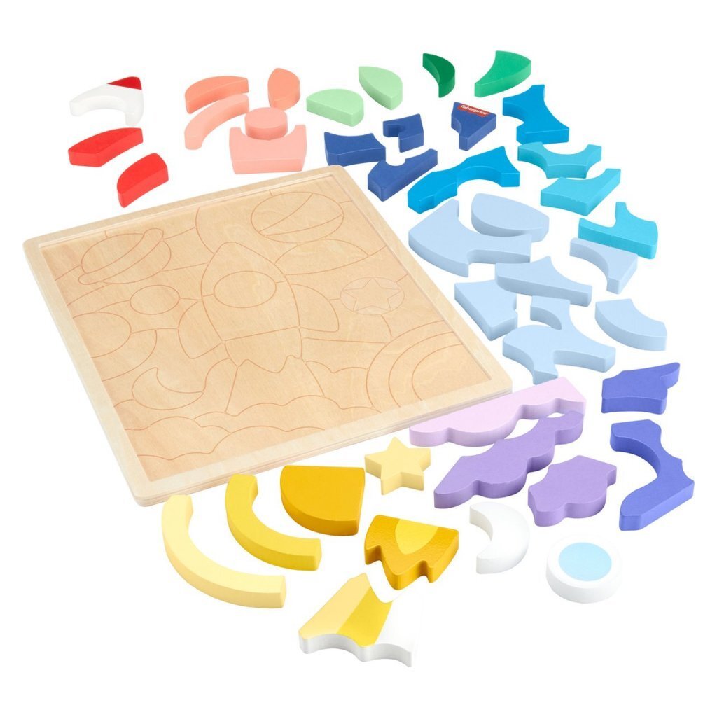 Fisher Price Houten Vormen Puzzel 42 Stukjes - Afbeelding 2