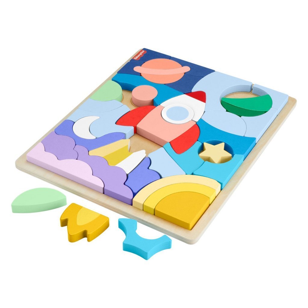Fisher Price Houten Vormen Puzzel 42 Stukjes - Afbeelding 3