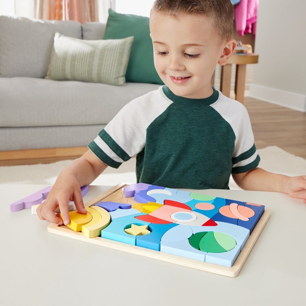 Fisher Price Houten Vormen Puzzel 42 Stukjes - Afbeelding 4