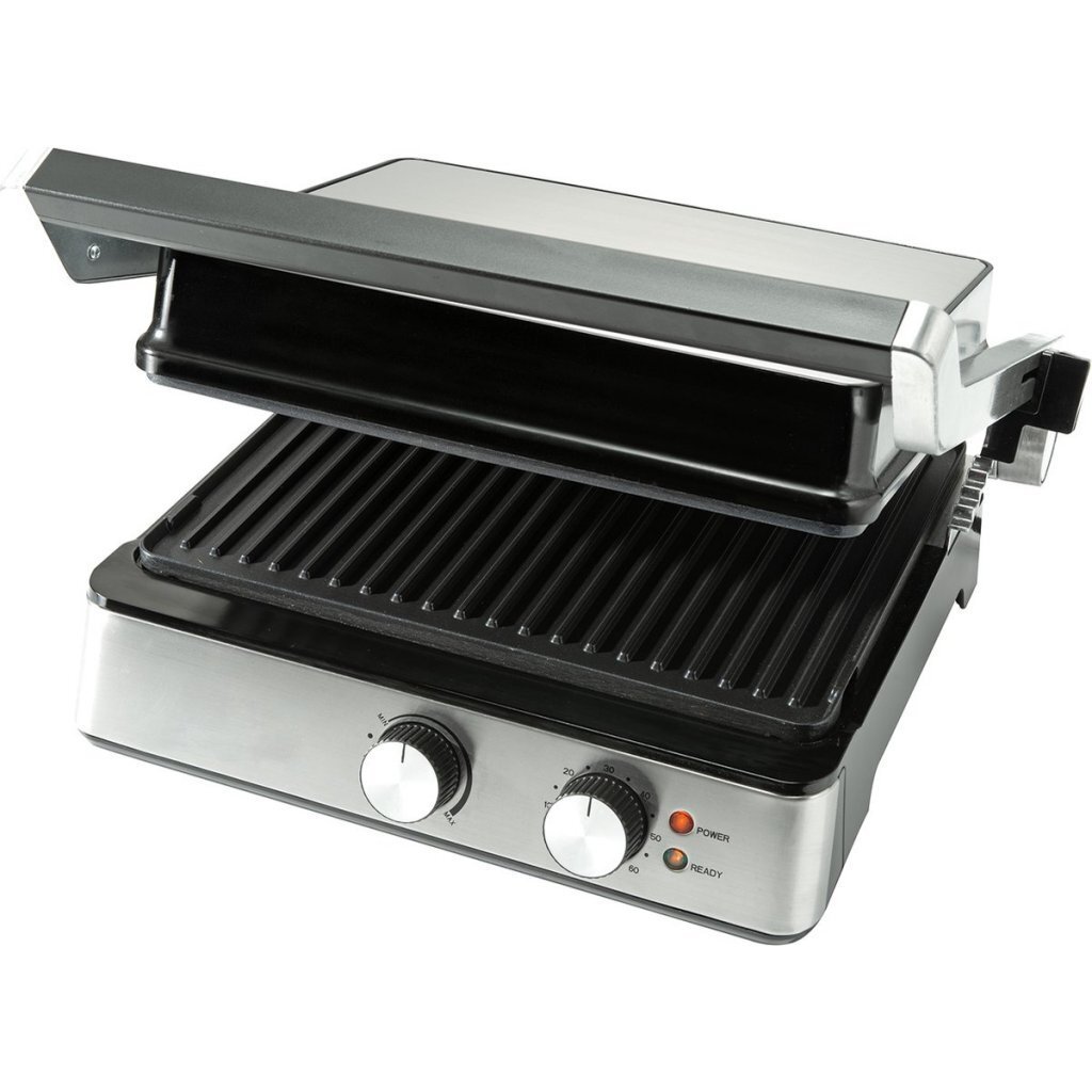 Bourgini Pure Contact Grill RVS/Zwart - Afbeelding 2