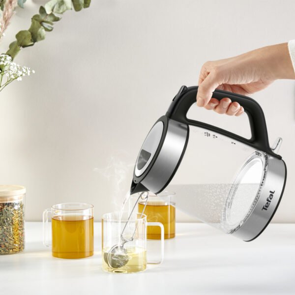 Tefal KI6058 Glazen Waterkoker 1.7L 2200W Zwart/RVS - Afbeelding 5