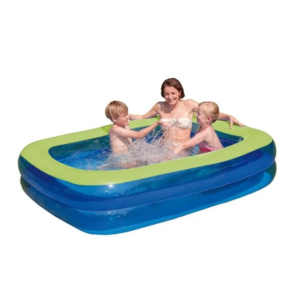 Wehncke Family Opblaas Zwembad 200x150x50 cm Blauw/Groen - Afbeelding 2