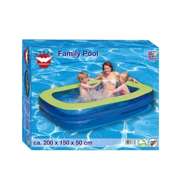 Wehncke Family Opblaas Zwembad 200x150x50 cm Blauw/Groen - Afbeelding 3