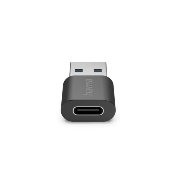 Hama USB-Adapter USB A Stekker - USB C Aansluiting USB 3.2 GEN2 10 Gbit/s Zwart - Afbeelding 3