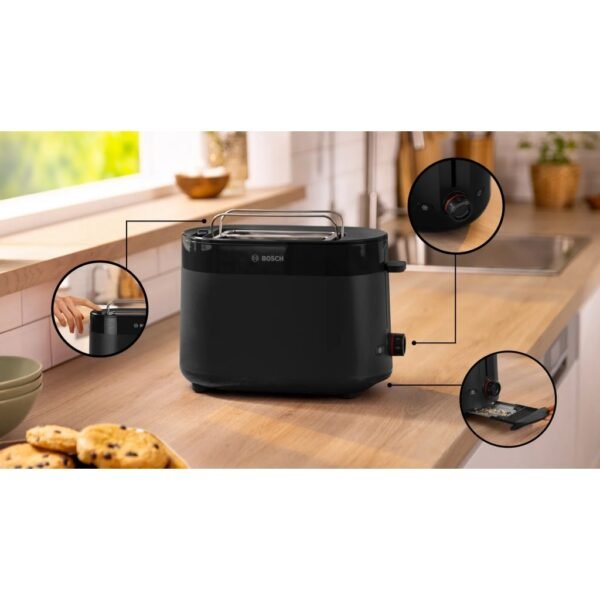 Bosch TAT2M123 MyMoment Broodrooster Zwart - Afbeelding 3