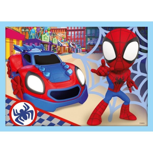 Trefl Spidey and Friends 4in1 Puzzel 12-24 Stukjes - Afbeelding 2