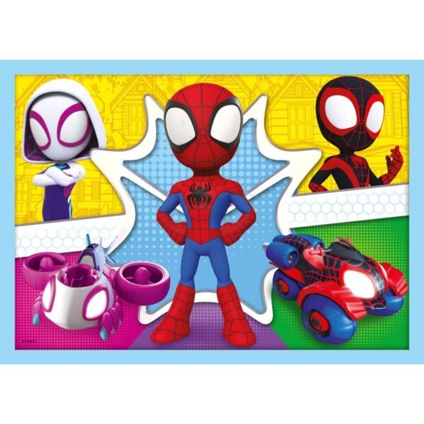 Trefl Spidey and Friends 4in1 Puzzel 12-24 Stukjes - Afbeelding 4