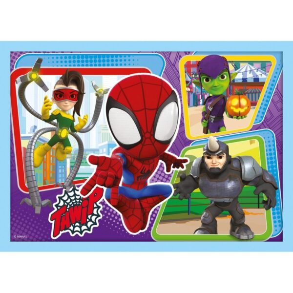 Trefl Spidey and Friends 4in1 Puzzel 12-24 Stukjes - Afbeelding 5