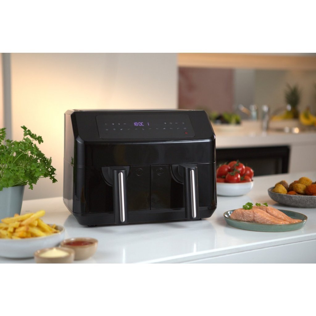 Emerio AF-130376.1 Dubbele Heteluchtfriteuse 2x3.6L 2400W Zwart - Afbeelding 5