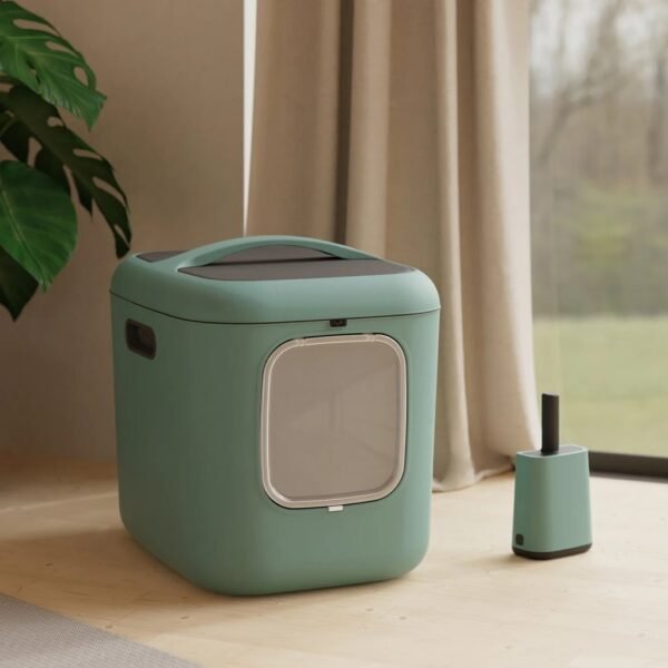 Rotho MyPet Biala XL Kattenbak 61.4x49.2x57.6 cm Groen - Afbeelding 2