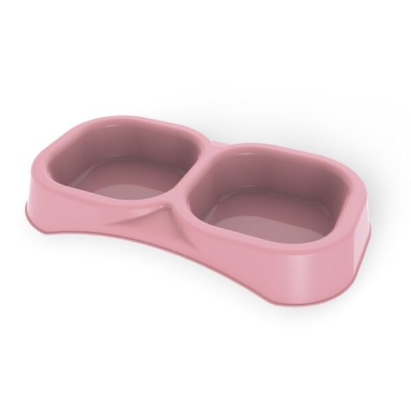 Bama Pet Dubbele Voederbak 21x11.5x3 cm Diverse Kleuren - Afbeelding 2