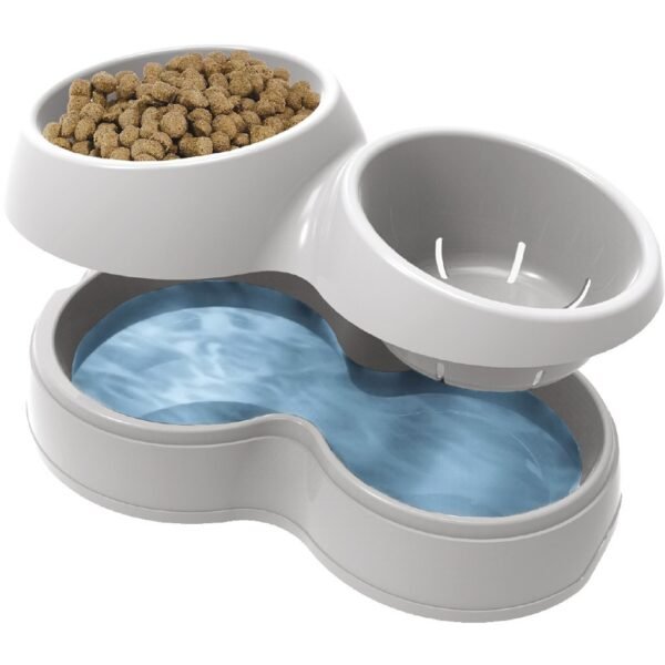 Bama Pet Voerderbak met Waterreservoir 33x20x9 cm Assorti - Afbeelding 2
