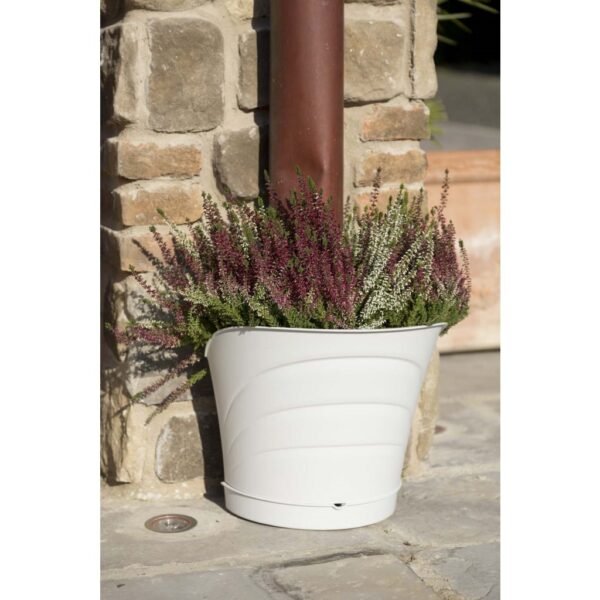 Bama Tulipano Bloempot 5L 34.5x19x30 cm 4 Stuks Wit - Afbeelding 3