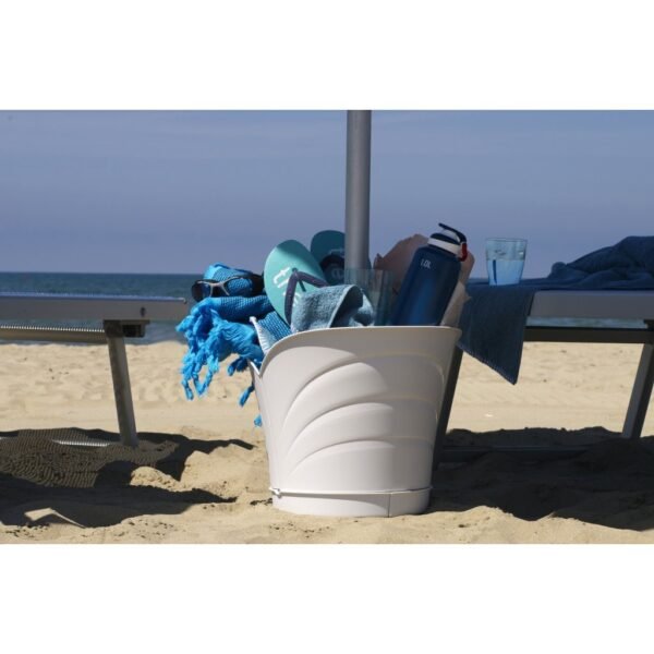 Bama Tulipano Bloempot 5L 34.5x19x30 cm 4 Stuks Wit - Afbeelding 6