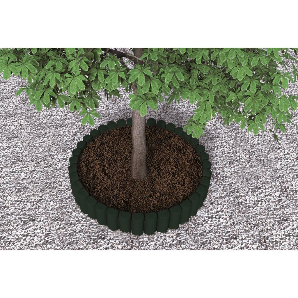 Bama Tuin Modulaire Rand Imitatiehout 38.5x15 cm 6 Stuks Groen - Afbeelding 2