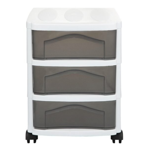 Bama Big Hobby Ladesysteem met 3 Laden 30x30x40 cm Wit/Grijs - Afbeelding 2