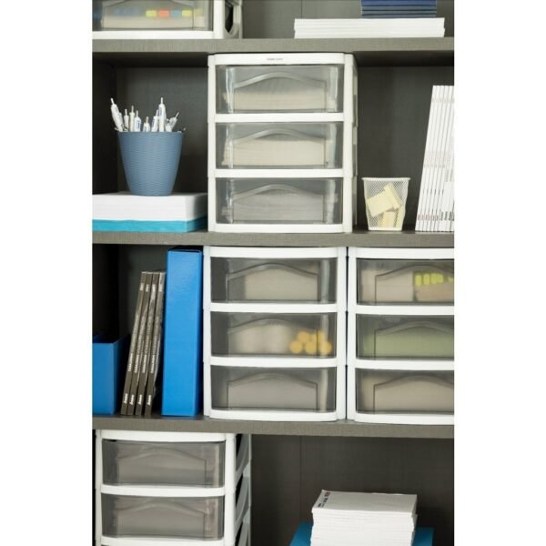 Bama Big Hobby Ladesysteem met 3 Laden 30x30x40 cm Wit/Grijs - Afbeelding 6