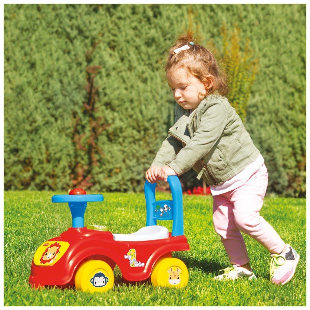 Fisher Price Loopauto + Toeter Rood/Blauw/Geel - Afbeelding 4