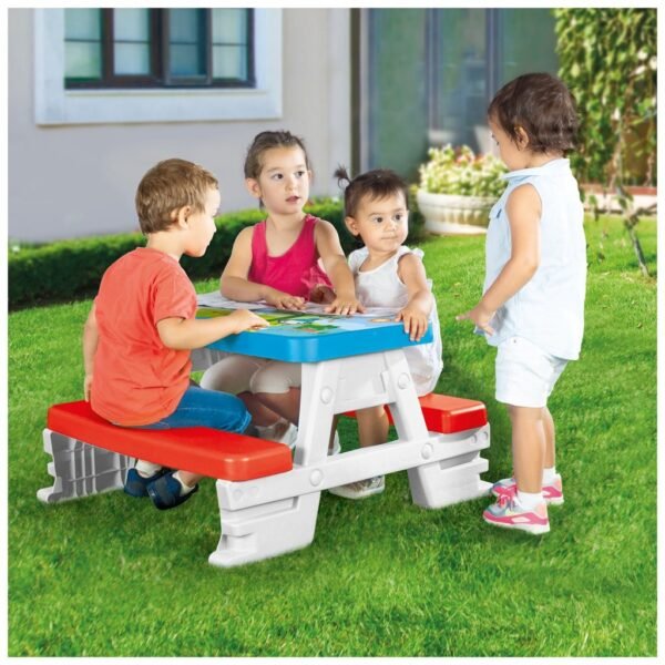 Dolu Fisher Price Picknicktafel Rood/Wit/Blauw - Afbeelding 2