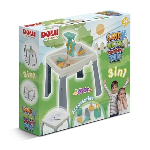 Dolu Zand-Watertafel + Accessoires Wit/Grijs - Afbeelding 5