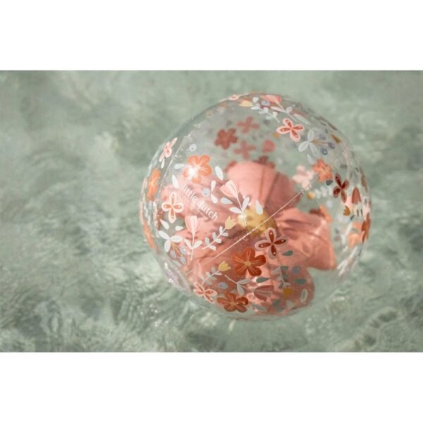 Little Dutch Pink Flowers 3D Strandbal 35 cm Roze - Afbeelding 2
