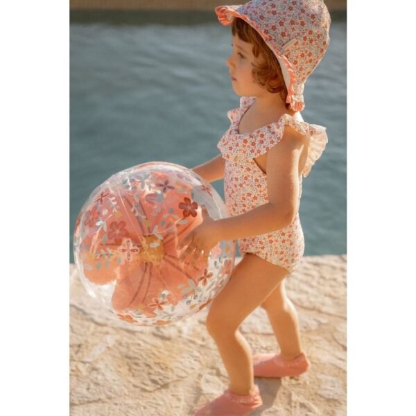 Little Dutch Pink Flowers 3D Strandbal 35 cm Roze - Afbeelding 4
