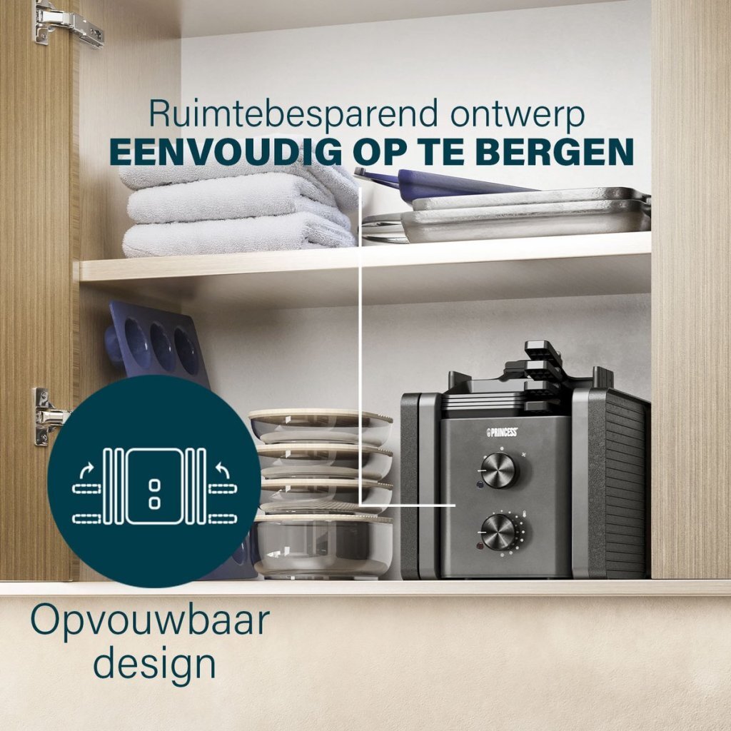 Princess 162660 Raclette Purify 8 Personen Zwart - Afbeelding 5