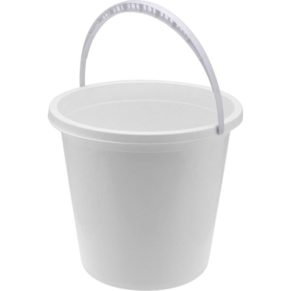 Emmer met Handvat 12L Wit