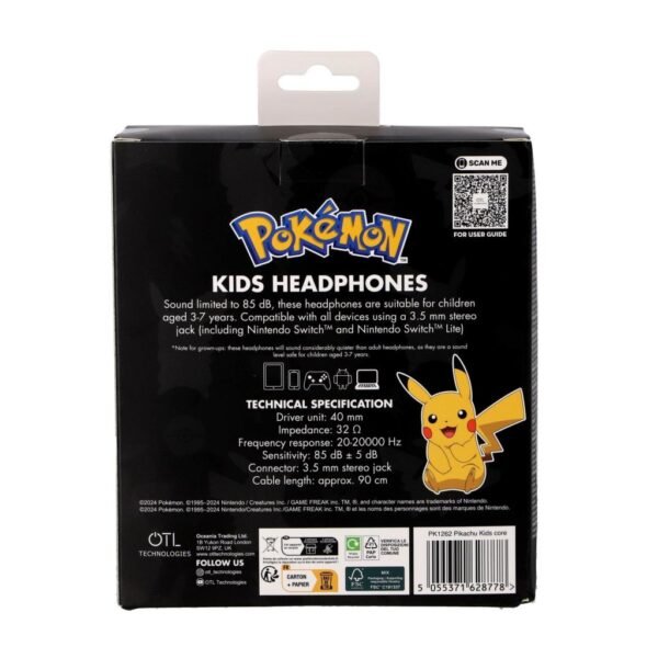 Pokémon Koptelefoon Geel - Afbeelding 2