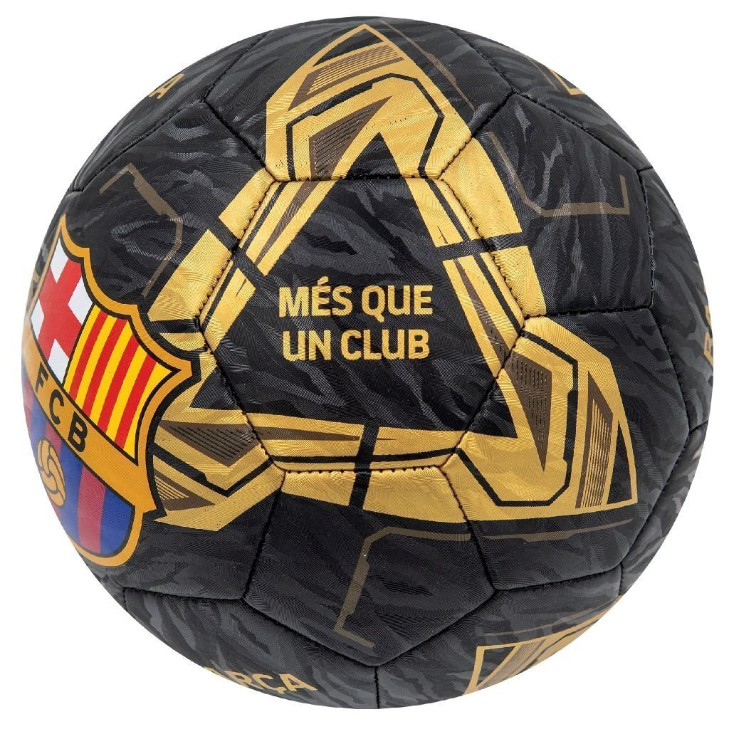 Voetbal FC Barcelona Lightning Maat 5 Zwart/Goud - Afbeelding 2